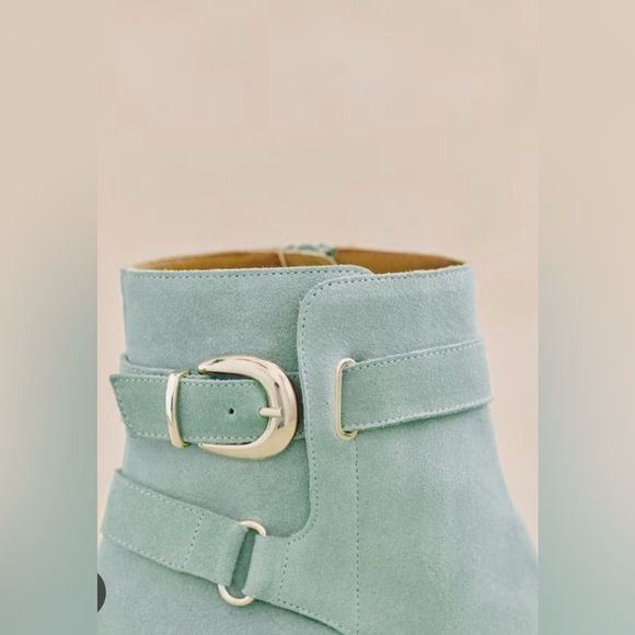 Sézane Brooklyn Boots Sea Green - Picture 2 of 12